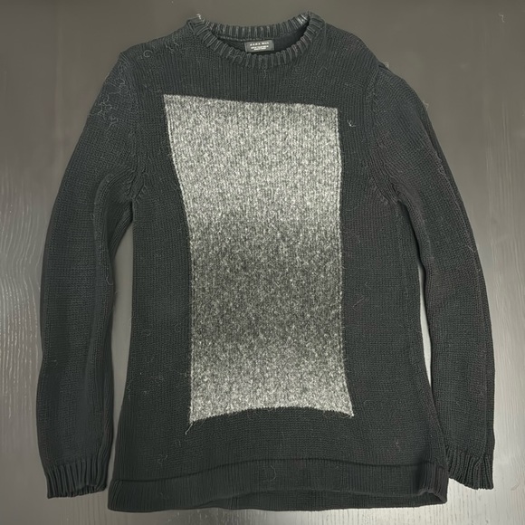 Black and gray ZARA long sweater - Picture 1 of 6